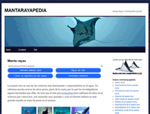Tablet Screenshot of mantarayapedia.com